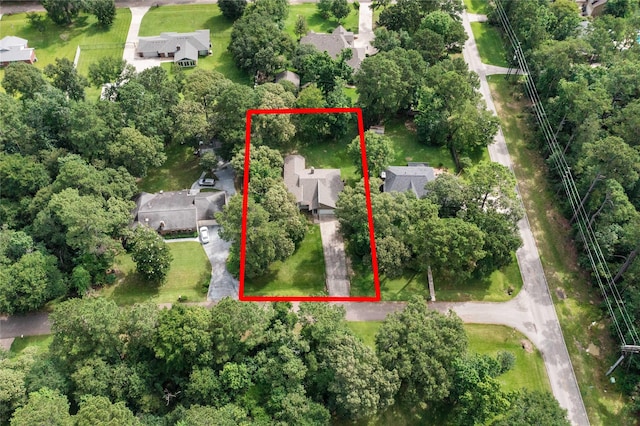 2403 Mustang Dr, Conroe, TX 77384 - aerial view of property and surrounding area