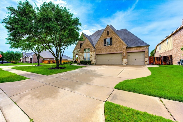 27818 Pinpoint Crossing Dr, Katy, TX 77494 - view of front of home featuring brick siding, concrete driveway, roof with shingles, and a garage