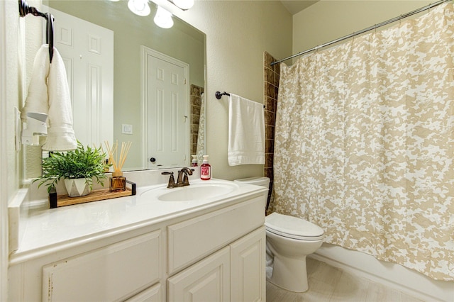 27818 Pinpoint Crossing Dr, Katy, TX 77494 - full bathroom with vanity and shower / bathtub combination with curtain
