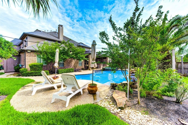27818 Pinpoint Crossing Dr, Katy, TX 77494 - view of swimming pool featuring a patio