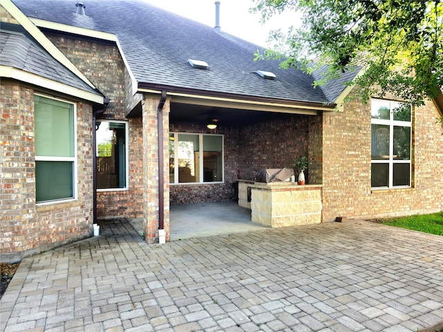 22106 Flashing Ridge Dr, Spring, TX 77389 - view of patio / terrace featuring area for grilling