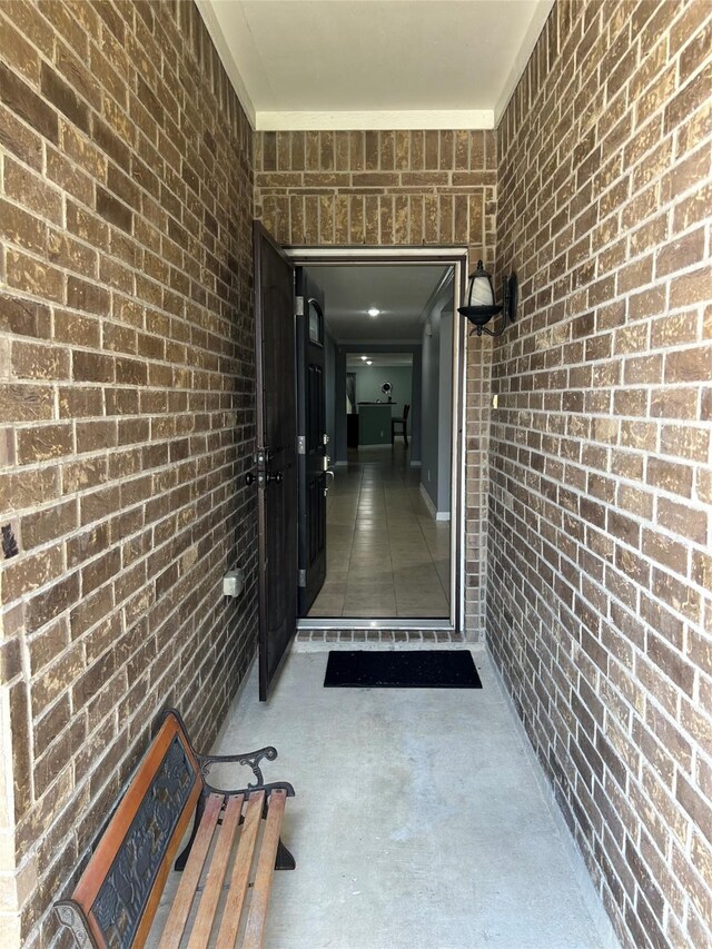 11618 Wren Crossing Dr, Houston, TX 77038 - doorway to property with brick siding