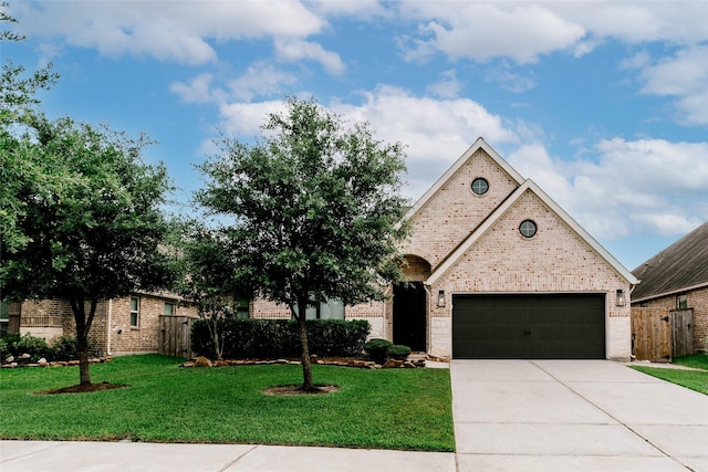 3319 Pleasant Hollow Ln, Houston, TX 77365 - view of front of house featuring brick siding, concrete driveway, and an attached garage