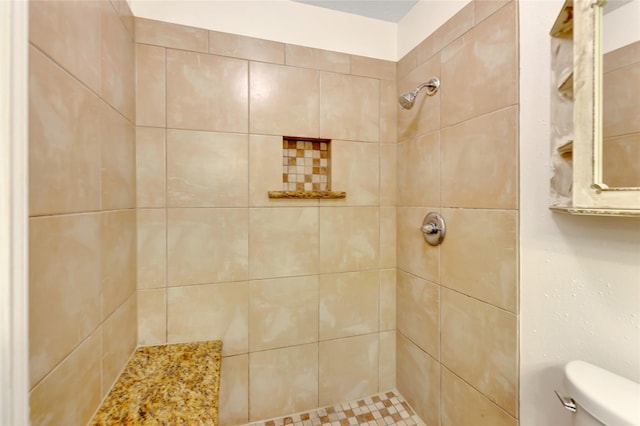 32 Sarita Rd, Angleton, TX 77515 - full bathroom featuring toilet and tiled shower