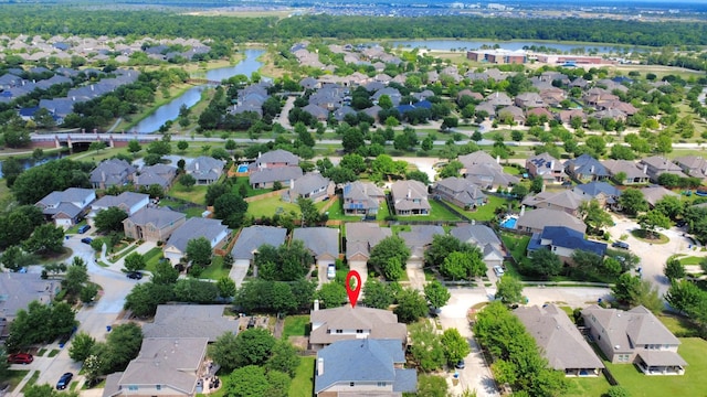12131 Cove Ridge Ln, Cypress, TX 77433 - aerial view of property's location with a nearby body of water and nearby suburban area