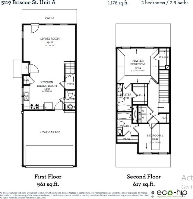 5119 Briscoe St A/B, Unit A/B Houston, TX 77033 - view of floor plan / room layout