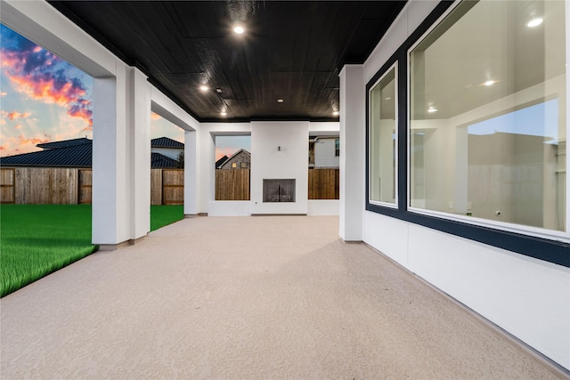 3242 N Upland St, Katy, TX 77493 - view of patio featuring a fireplace