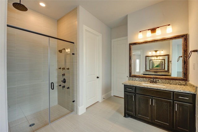 3242 N Upland St, Katy, TX 77493 - full bath featuring a stall shower and vanity