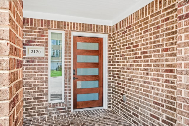 2122 Oatfield Dr, Houston, TX 77018 - view of exterior entry with brick siding