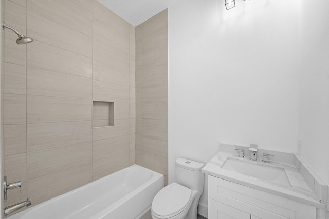 2122 Oatfield Dr, Houston, TX 77018 - bathroom featuring vanity and washtub / shower combination