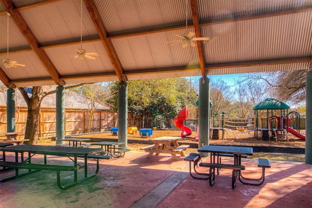 2602 Briarbrook Dr, Houston, TX 77042 - view of patio / terrace featuring ceiling fan