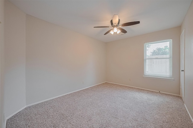 5814 N Magazine Cir, Houston, TX 77084 - spare room with a ceiling fan and carpet flooring