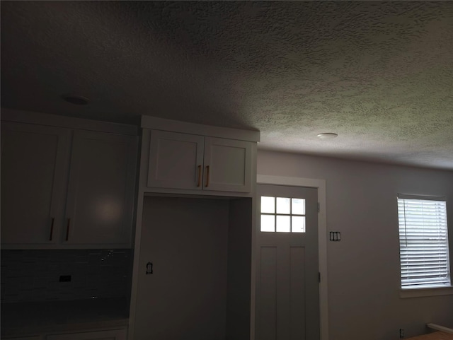 4104 Idaho St, Houston, TX 77021 - kitchen with a textured ceiling and white cabinets