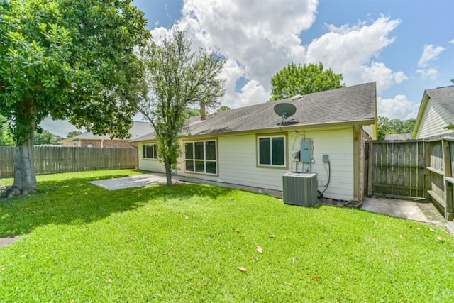 15806 Pfeiffer Dr, Houston, TX 77082 - back of property with a patio area and a fenced backyard