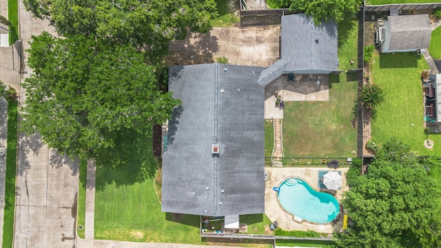 11614 Brighton Ln, Meadows Place, TX 77477 - bird's eye view of a pool