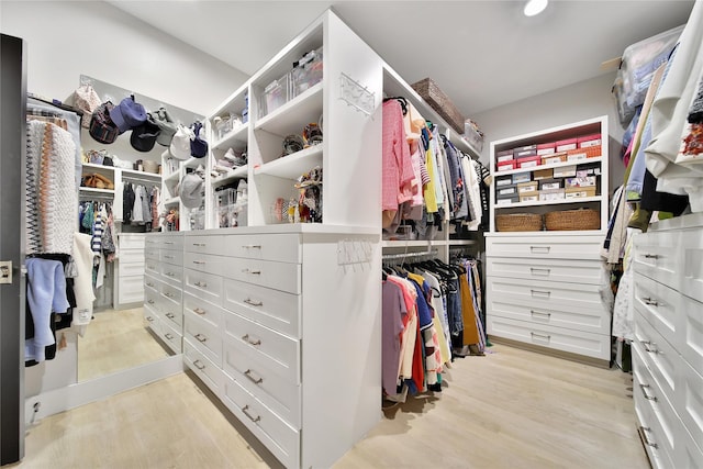 811 Byrne St, Houston, TX 77009 - spacious closet with light wood-style floors