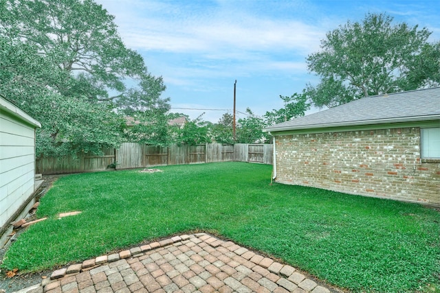15402 Ripplestream, Houston, TX 77068 - fenced backyard with a patio