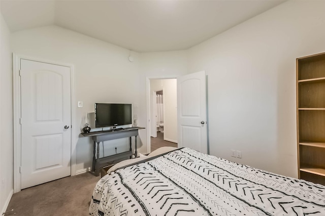 16107 Dockside St, Crosby, TX 77532 - carpeted bedroom with baseboards and vaulted ceiling
