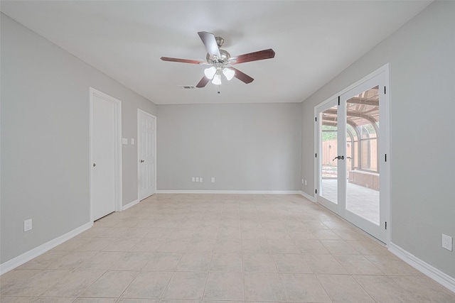 17207 Meadow Butte Dr, Houston, TX 77090 - unfurnished room featuring a ceiling fan and baseboards