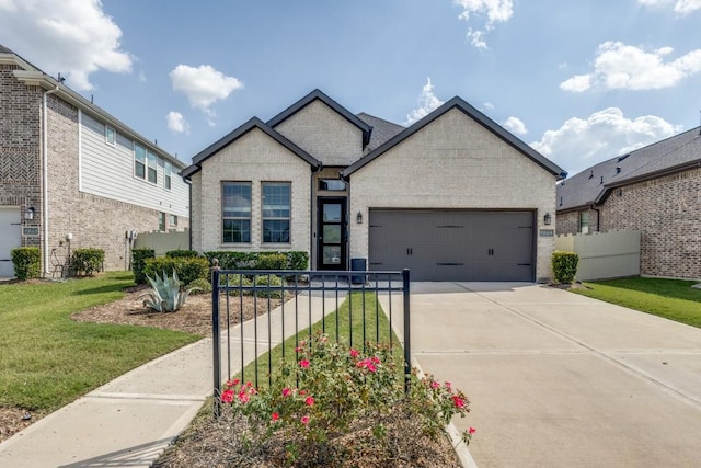 9864 Preserve Way, Conroe, TX 77385 - view of front facade with a garage, concrete driveway, and brick siding