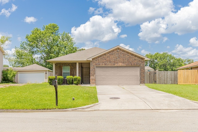 454 Fishhawk Way, Crosby, TX 77532 - view of front of property with brick siding, an attached garage, and concrete driveway