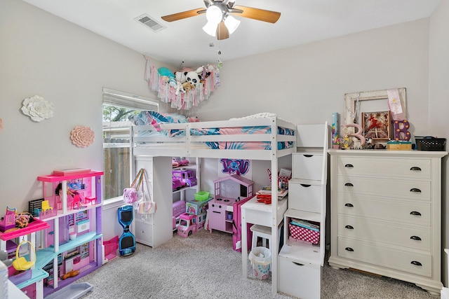 454 Fishhawk Way, Crosby, TX 77532 - carpeted bedroom with a ceiling fan