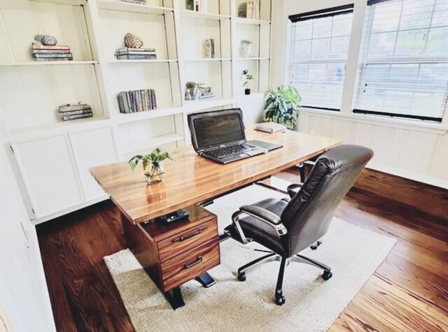 1813 Huge Oaks St, Houston, TX 77055 - office featuring dark wood-type flooring