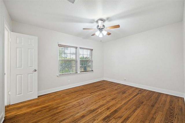 1813 Huge Oaks St, Houston, TX 77055 - unfurnished room featuring dark wood-style flooring and ceiling fan