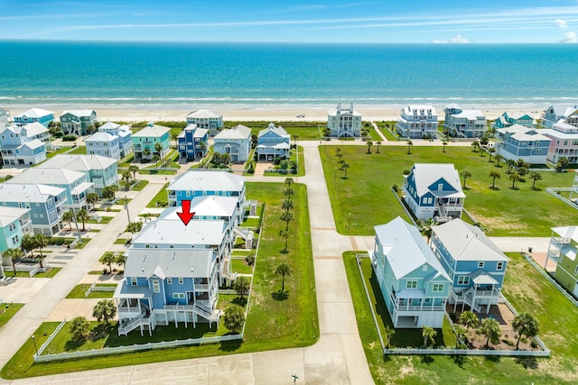 3806 Abalone Rd, Galveston, TX 77554 - aerial perspective of suburban area featuring expansive coastline