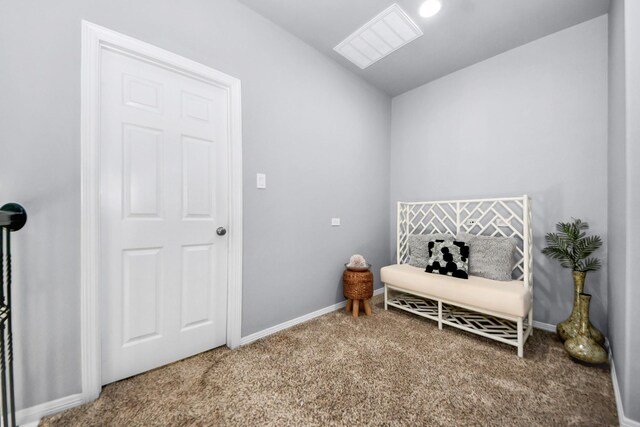 9003 Alps Peak Ct, Richmond, TX 77407 - sitting room with carpet and vaulted ceiling
