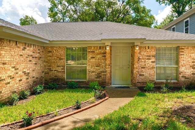 3906 Antoine Dr, Houston, TX 77092 - property entrance with brick siding and a shingled roof