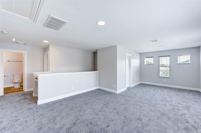 1810 Adobe Stone Dr, Humble, TX 77396 - carpeted empty room featuring attic access and recessed lighting