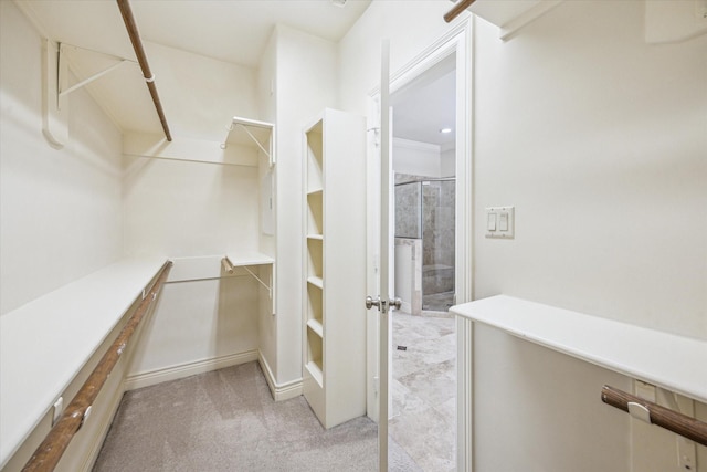 1316 Birdsall St, Houston, TX 77007 - spacious closet featuring light colored carpet