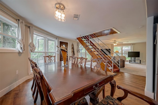 22914 Whittaker Way, Spring, TX 77373 - dining room with wood finished floors