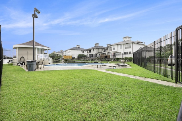 2032 Glencove Dr, Seabrook, TX 77586 - view of property's community with a swimming pool and a residential view