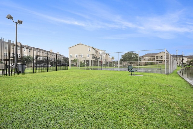 2032 Glencove Dr, Seabrook, TX 77586 - surrounding community featuring a tennis court and a residential view