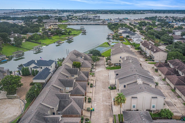 2032 Glencove Dr, Seabrook, TX 77586 - aerial perspective of suburban area with a nearby body of water