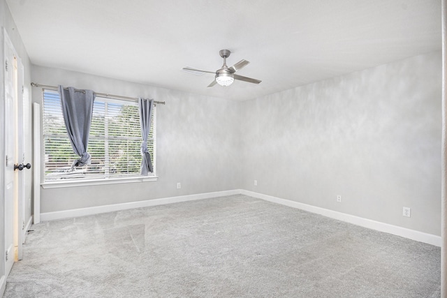 2032 Glencove Dr, Seabrook, TX 77586 - carpeted spare room featuring baseboards and a ceiling fan