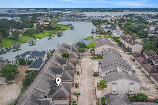 2032 Glencove Dr, Seabrook, TX 77586 - aerial view of residential area with a large body of water