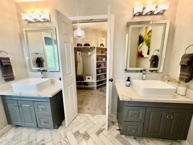 2032 Glencove Dr, Seabrook, TX 77586 - full bathroom with two vanities