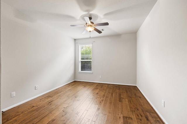 5107 Preserve Park Dr, Spring, TX 77389 - spare room featuring ceiling fan and hardwood / wood-style floors