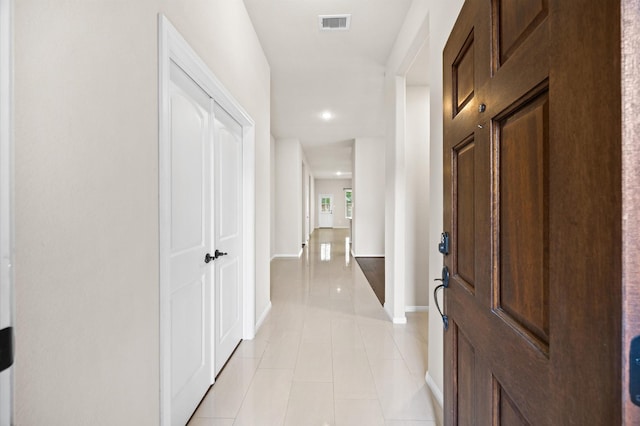 5107 Preserve Park Dr, Spring, TX 77389 - corridor with light tile patterned flooring and recessed lighting