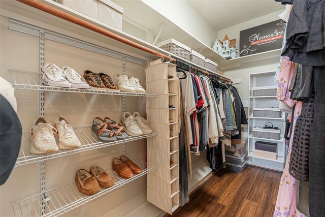 1907 Garden Fern Ct, Houston, TX 77062 - walk in closet with wood finished floors