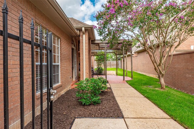 1907 Garden Fern Ct, Houston, TX 77062 - fenced backyard with a patio area