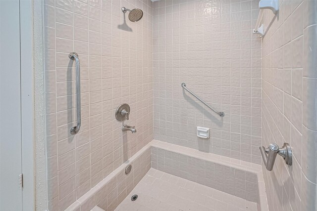 2107 Shadowbriar Dr, Houston, TX 77077 - bathroom with a tile shower