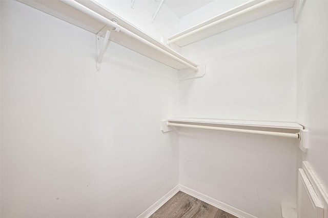 2107 Shadowbriar Dr, Houston, TX 77077 - walk in closet with dark wood-style floors