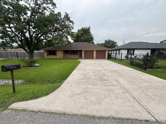 7541 Werner St, Houston, TX 77037 - single story home featuring a garage, concrete driveway, and brick siding