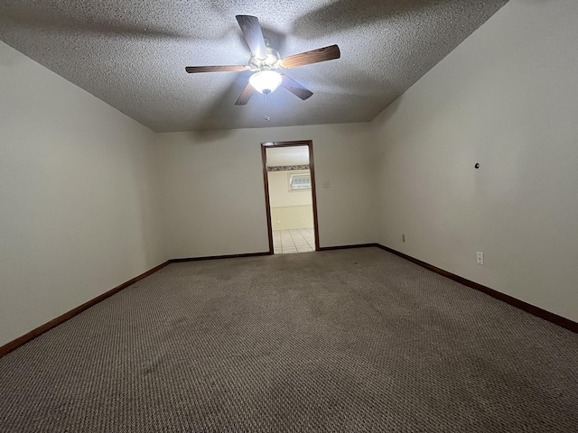 7541 Werner St, Houston, TX 77037 - unfurnished room featuring a textured ceiling, light carpet, and a ceiling fan