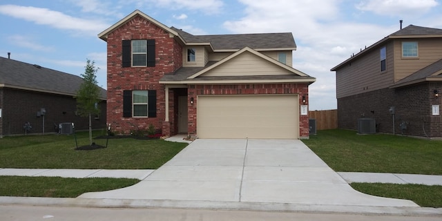 6106 Yesenia St, Katy, TX 77449 - traditional-style home featuring brick siding and concrete driveway