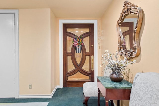 14655 Champion Forest Dr Unit 1704, Houston, TX 77069 - doorway to outside with carpet floors and baseboards
